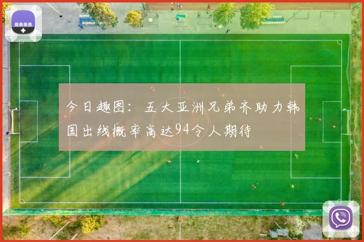 今日趣图:五大亚洲兄弟齐助力韩国出线概率高达94令人期待